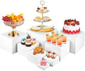 8PCS Buffet Risers, Large Food Risers for Buffet Table, Dessert Table Display Set, Food Stands for Display