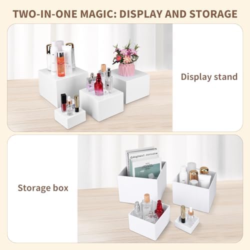 8PCS Buffet Risers, Large Food Risers for Buffet Table, Dessert Table Display Set, Food Stands for Display, alternate view 5