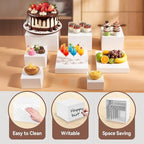 8PCS Buffet Risers, Large Food Risers for Buffet Table, Dessert Table Display Set, Food Stands for Display, alternate view 4