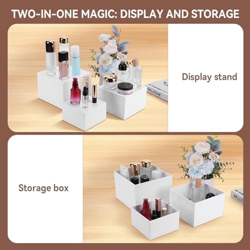 8PCS Buffet Risers, Large Food Risers for Buffet Table, Dessert Table Display Set, Food Stands for Display, alternate view 5