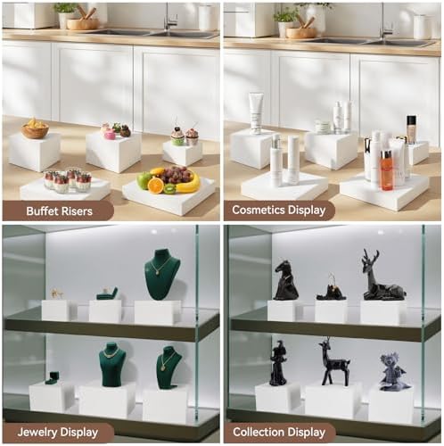 8PCS Buffet Risers, Large Food Risers for Buffet Table, Dessert Table Display Set, Food Stands for Display, alternate view 6