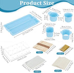 8pcs Cake Pop Mold Kit, Cakesicle Cutter Mold Baking Kit (Blue) in Blue, alternate view 3