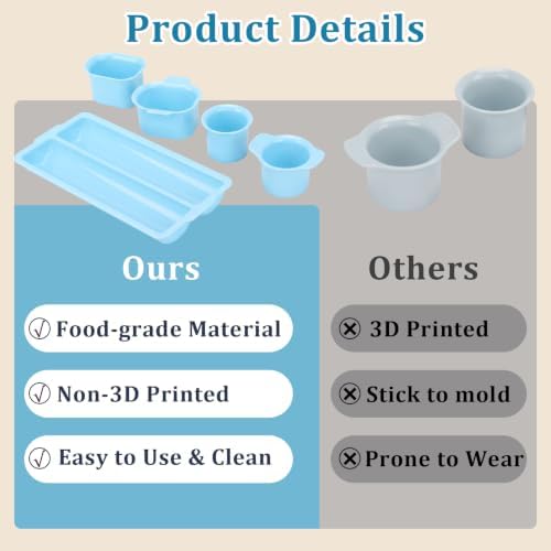 8pcs Cake Pop Mold Kit, Cakesicle Cutter Mold Baking Kit (Blue) in Blue, alternate view 5