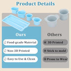 8pcs Cake Pop Mold Kit, Cakesicle Cutter Mold Baking Kit (Blue) in Blue, alternate view 5