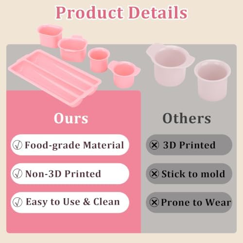 8pcs CaKe Pop Mold Kit, Cakesicle Cutter Mold Baking Kit (Pink) in Pink, alternate view 5