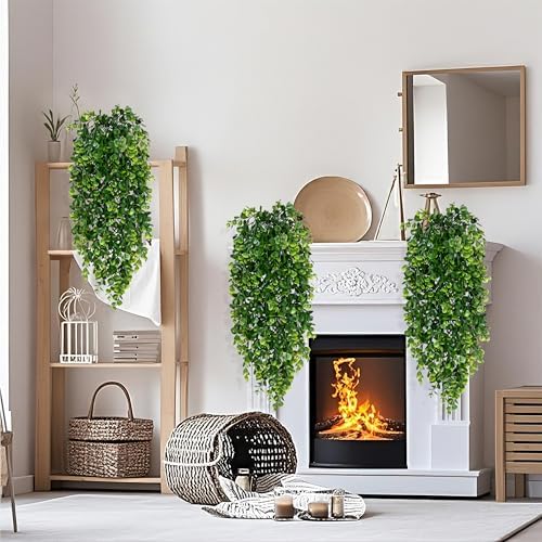 8Pcs Fake Hanging Plants 2.7FT Fake Plants Fake Vines Greenery, alternate view 4