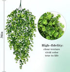 8Pcs Fake Hanging Plants 3ft Fake Plants Vines Greenery, alternate view 3