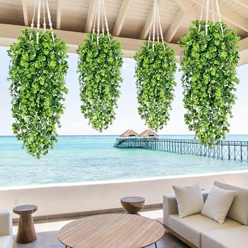 8Pcs Fake Hanging Plants 3ft Fake Plants Vines Greenery, alternate view 6