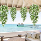 8Pcs Fake Hanging Plants, Faux Ivy Fake Vines Greenery, alternate view 7
