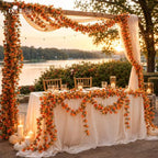 8Pcs Fall Garland, 8.2FT Artificial Flower Vines for Fall Decor, alternate view 4