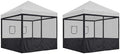 8Pcs Pop Up Canopy Half Mesh Sidewall with Window 10x10Ft for Food in 10x10Ft