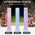 8PCS Tall Roman Column White Wedding Column w/LED Light Flower Pot Columns Decor Stand Flower Pot Columns Decor, alternate