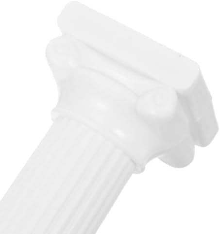 8pcs White Roman Column Pillars, Tiered Cake Support Stands in White, alternate view 6