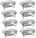 8QT Chafing Dish Buffet Set Stainless Steel Food Warmer 8 Pack