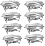 8QT Chafing Dish Buffet Set Stainless Steel Food Warmer 8 Pack