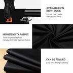 8x10 FT Black Backdrop for Photography, Large Black Screen for Portraits, Background Curtain for Booth Video, alternate view