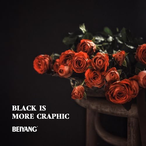 8x10 FT Black Backdrop for Photography, Large Black Screen for Portraits, Background Curtain for Booth Video, alternate view