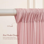 8x10FT Dusty Rose Backdrop Curtains for Wedding Parties, Wrinkle Free Polyester Photography Backdrop Drapes for, alternate