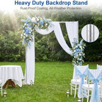 8x10ft Heavy Duty Backdrop Stand with Adjustable Height & Width in 8x10ft, alternate view 2