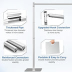 8x10ft Heavy Duty Backdrop Stand with Adjustable Height & Width in 8x10ft, alternate view 4