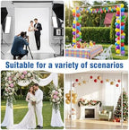 8x10ft Heavy Duty Backdrop Stand with Adjustable Height & Width in 8x10ft, alternate view 6
