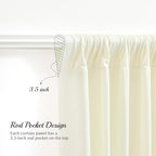 8x10FT Ivory Backdrop Curtains for Wedding Parties, Wrinkle Free Polyester Photography Backdrop Drapes for, alternate view 6