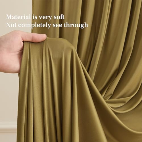 8x10FT Light Brown Backdrop Curtains for Wedding Parties, Wrinkle Free Polyester Photography Backdrop Drapes for, alternate