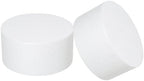 8x6 Inch Foam Dummy Round Cake for Crafts 2 PCS for DIY Projects in 8x6 Inch in white