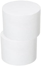 8x6 Inch Foam Dummy Round Cake for Crafts 2 PCS for DIY Projects in 8x6 Inch in white, alternate view 4