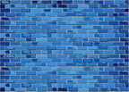 8x6ft Blue Brick Wall Backdrop Brick Wall Birthday Party Decor Photography Background Blue Stone Brick Wall, alternate view 5