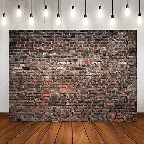8x6ft Red Brick Wall Photography Backdrop Rustic Vintage Industrial Style Background Banner for Party Wedding