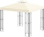 8x8 Canopy Replacement Top for Gazebo, Double Tier, Beige in Beige