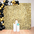 8x8 FT Light Gold Shimmer Wall Backdrop for Party Decorations in 8x8 FT in Light Gold
