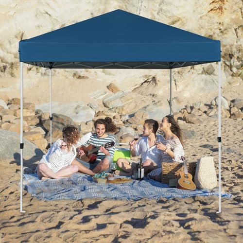 8X8 FT Pop Up Canopy, Outdoor Instant Canopy Tent w/Carrying Bag, Portable Gazebo Shelter for Wedding Party, alternate view 2