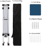 8X8 FT Pop Up Canopy, Outdoor Instant Canopy Tent w/Carrying Bag, Portable Gazebo Shelter for Wedding Party, alternate view 5
