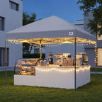 8x8 Pop Up Canopy, Heavy Duty Weather Protection, Light Gray in Light Gray, alternate view 7