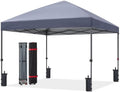 8x8 Pop Up Canopy, Heavy Duty Weather Protection, Medium Gray
