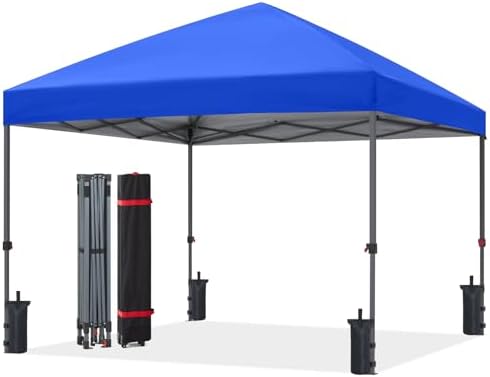 8x8 Pop Up Canopy, Heavy Duty Weather Protection, Royal Blue in Royal Blue
