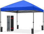 8x8 Pop Up Canopy, Heavy Duty Weather Protection, Royal Blue in Royal Blue