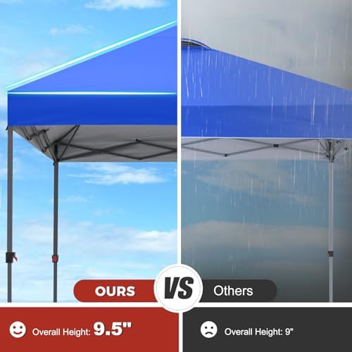 8x8 Pop Up Canopy, Heavy Duty Weather Protection, Royal Blue in Royal Blue, alternate view 6