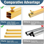 8x8FT Backdrop Stand Heavy Duty Gold Adjustable Pipe and Drape Stand in 8x8FT, alternate view 2