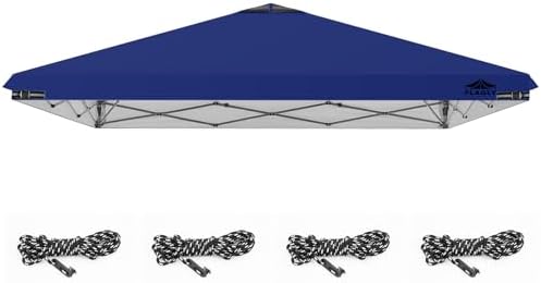 8x8ft Replacement Canopy Top with Air Vent, Waterproof & UV Protection Canopy Tent Top Cover for Straight Leg