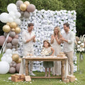 8x8FT White Artificial Flower Wall Backdrop,5D Silk Flower Wall Panel in 8x8FT