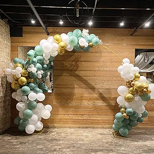 9.2 FT Large Circle Balloon Arch Stand Gold Metal Round Arch Backdrop Stand for Wedding Ceremony Birthday Party, alternate