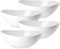 9.25" Serving Bowls, Large Oval Serving Dishes for Wedding and Dinner Parties, 35 Oz for Salad, Side Dishes
