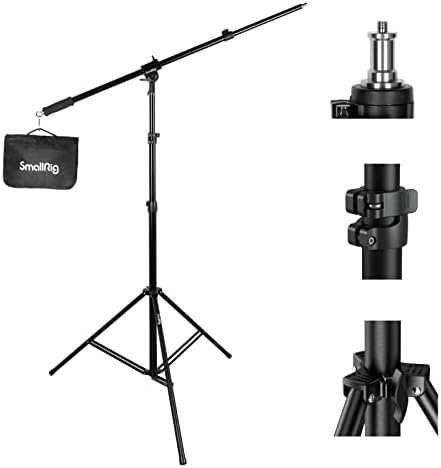 9.2ft Light Stand with Boom Arm, Photography Lighting Tripod