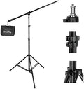 9.2ft Light Stand with Boom Arm, Photography Lighting Tripod