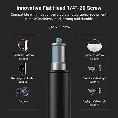 9.2ft Light Stand with Boom Arm, Photography Lighting Tripod, alternate view 3