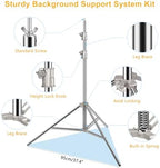 9.2x10Ft Stainless Steel Photo Backdrop Stand Heavy Duty Adjustable in 9.2x10Ft, alternate view 5