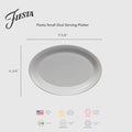 9 5/8” Small Oval Serving Platter - Durable Ceramic, Lead-Safe, Dishwasher/Microwave/Oven Safe - Made in USA, alternate view